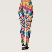 regenboog stropdas-kleurstof leggings (Achterkant)
