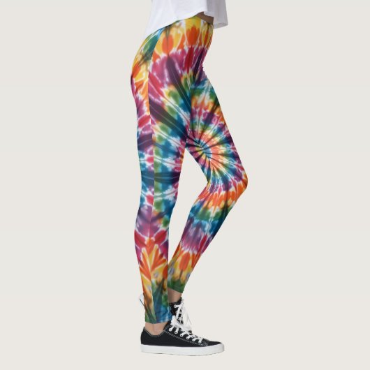 regenboog stropdas-kleurstof leggings (Rechts)