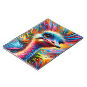 Regenboog Struisvogel Spetter Notitieboek (Linkerzijde)