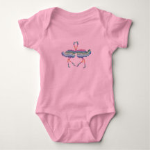 Regenboog Struisvogels Mooie Speelse Baby Jersey B