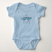Regenboog Struisvogels Mooie Speelse Baby Jersey R