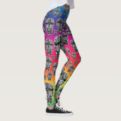 Regenboog Suiker Schedel Leggings (Rechts)