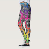 Regenboog Suiker Schedel Leggings (Links)