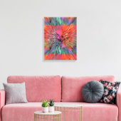 Regenboog Supernova Fractale Kunst Canvas Afdruk (Insitu (Woonkamer))