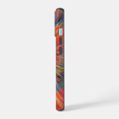 Regenboog Supernova Fractale Kunst iPhone 15 Case (Linkerkant)