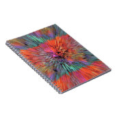 Regenboog Supernova Fractale Kunst Notitieboek (Rechterzijde)