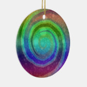 Regenboog Swirl Ornament (Rechts)