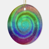Regenboog Swirl Ornament (Links)