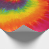 Regenboog Swirl Tie Dye Groovy Kleurrijk Cadeaupapier (Hoek)
