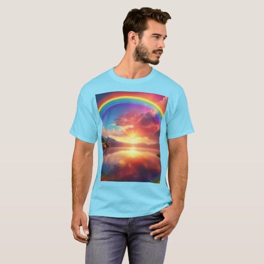 Regenboog T-shirt (Voorkant volledig)