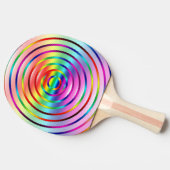 Regenboog Tafeltennisbatje (Zijkant)