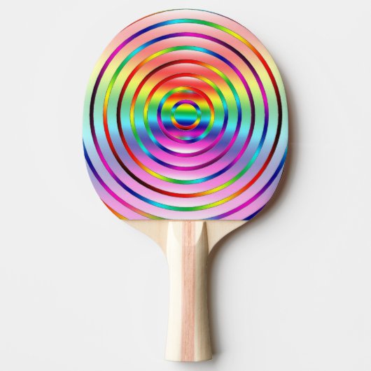 Regenboog Tafeltennisbatje (Voorkant)
