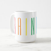 REGENBOOG Tall White Mok (Voorkant links)