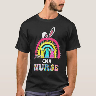 Regenboog Team CNA Verpleegster Konijnenoren Pasen T-shirt