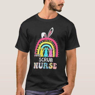 Regenboog Team OK-verpleegster Konijnenoren Pasen T-shirt