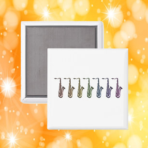 Regenboog Tenor Saxofoon Line-up  Magneet