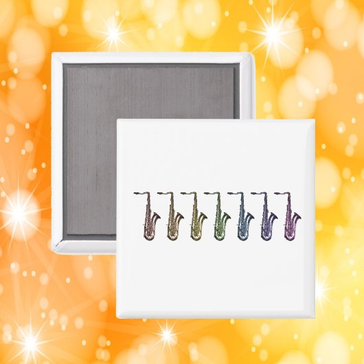 Regenboog Tenor Saxofoon Line-up Magneet