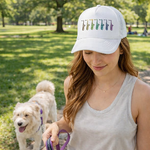 Regenboog Tenorsaxofoon Kleurig Muziekinstrument Trucker Pet