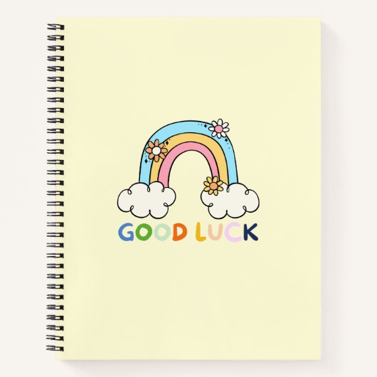 Regenboog terug naar school cadeau Leraar Cadeau 1 Notitieboek (Voorkant)