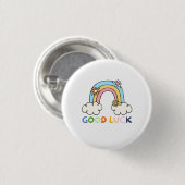 Regenboog Terug naar school cadeau Leraar Gift 1e  Ronde Button 3,2 Cm (Voorkant /achterkant)