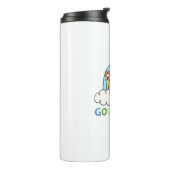 Regenboog Terug naar school cadeau Leraar Gift 1e Thermosbeker (Gedraaid links)