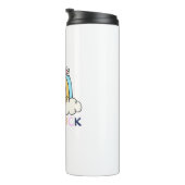 Regenboog Terug naar school cadeau Leraar Gift 1e Thermosbeker (Geroteerd rechts)