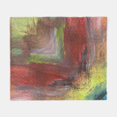 Regenboog Texturele Abstract Fleece Deken (Voorkant (Horizontaal))