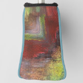 Regenboog Texturele Abstract Golfheadcover (Draai 90)