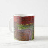 Regenboog Texturele Abstract Koffiemok (Voorkant links)