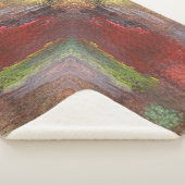 Regenboog Texturele Abstract Sherpa Deken (3/4)