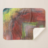 Regenboog Texturele Abstract Sherpa Deken (Voorkant (horizontaal))