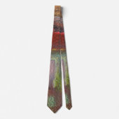 Regenboog Texturele Abstract Stropdas (Voorkant)