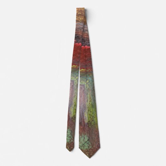 Regenboog Texturele Abstract Stropdas (Achterkant)