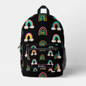 Regenboog thema bedrukte rugzak (Voorkant)
