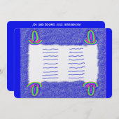 Regenboog Thora bar mitswa bat mitswa platte kaart (Voorkant / Achterkant)