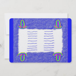 Regenboog Thora bar mitswa bat mitswa platte kaart