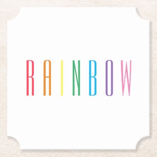 REGENBOOG Ticket Vorm Papieren Onderzetters