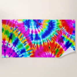 Regenboog Tie Dye Badhanddoek
