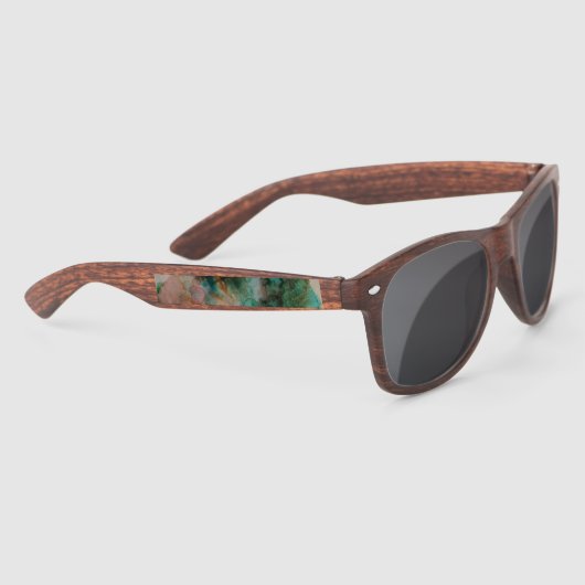 Regenboog Tie Dye Custom Zonnebrillen (Rechts)