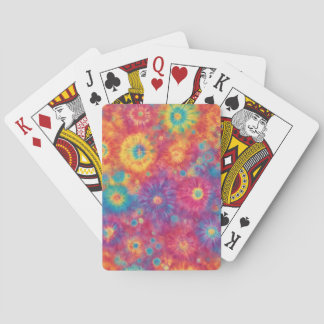 Regenboog Tie Dye Design Pokerkaarten