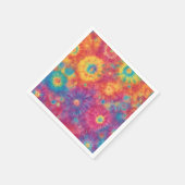Regenboog Tie Dye Design Servet (Hoek)