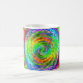 Regenboog Tie-dye Fractale Mandala Koffiemok (Center)