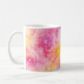 Regenboog Tie Dye Kunst Koffiemok (Links)