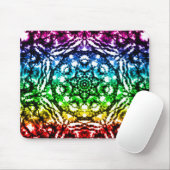 Regenboog Tie Dye Mandala Ster Muismat (Met muis)