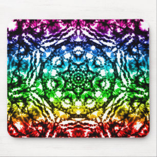 Regenboog Tie Dye Mandala Ster Muismat