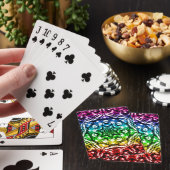 Regenboog Tie Dye Mandala Ster Pokerkaarten (Insitu)
