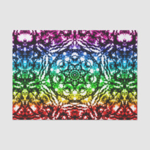 Regenboog Tie-Dye Mandala Ster Verjaardagsfeestje Tissuepapier
