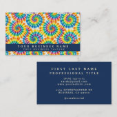 Regenboog Tie Dye Psychedelische Visitekaartjes (Voorkant / Achterkant)