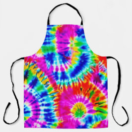 Regenboog Tie Dye Schort