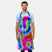 Regenboog Tie Dye Schort (Gedragen)